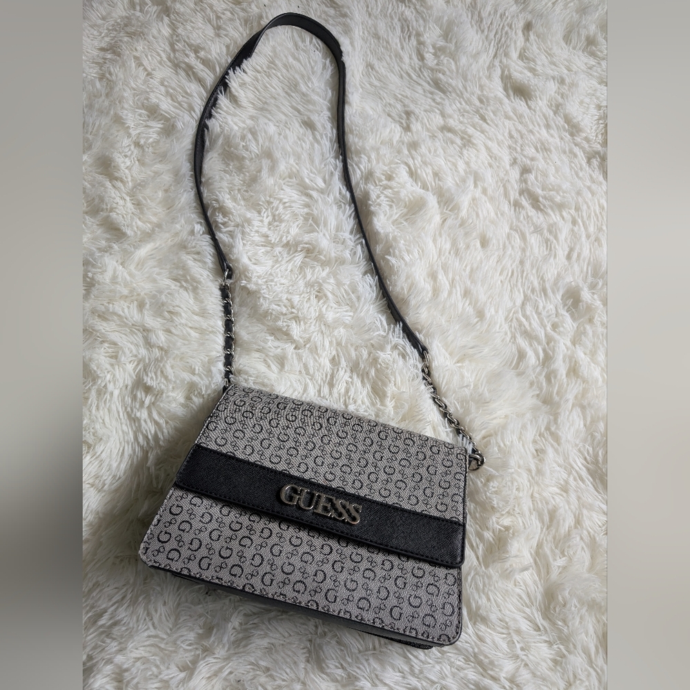 Guess Crossbody Bag,  Brooker Logo Flap. Lightly worn